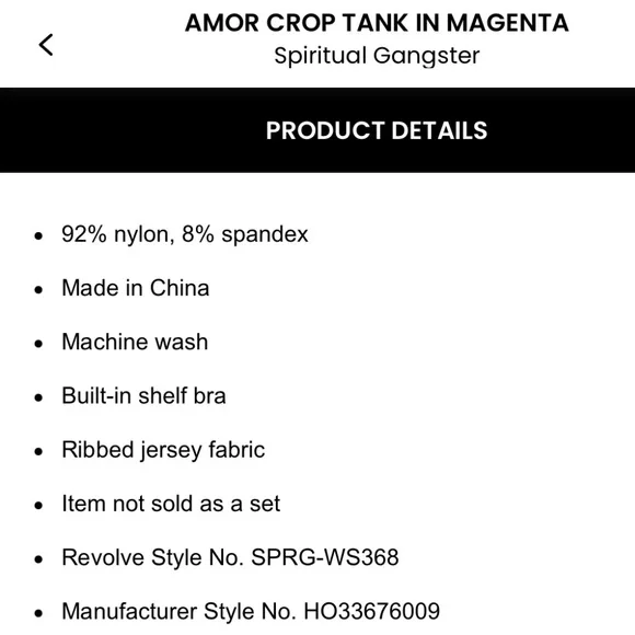 Spiritual Gangster Armor Crop Top - Picture 5 of 8